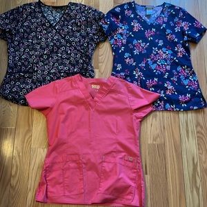 Scrub top 3 piece set
